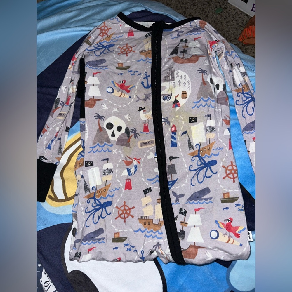 little sleepies pirate map zippy